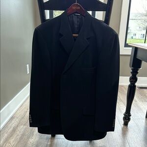 Bill Blass Black Sport Coat with Notched Lapels